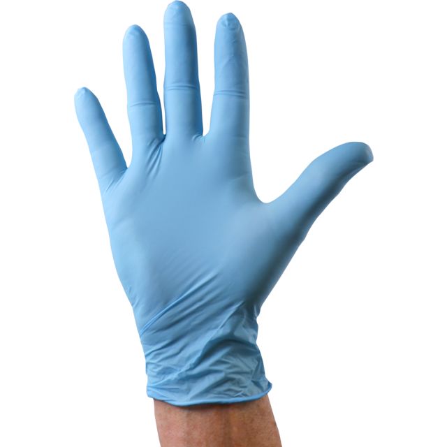 ComFort Handschoen, Nitril, ongepoederd, L, blauw