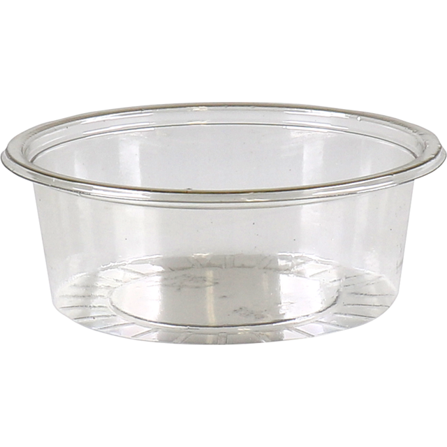 Cup, Gerecycled PET, 50ml, Ø 75mm, & deksel, transparant