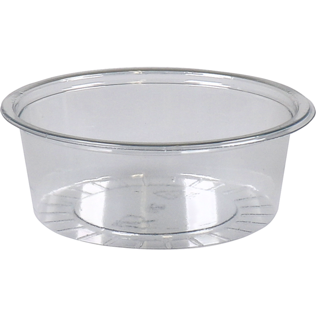 Cup, Gerecycled PET, 80ml, Ø 75mm, & deksel, transparant