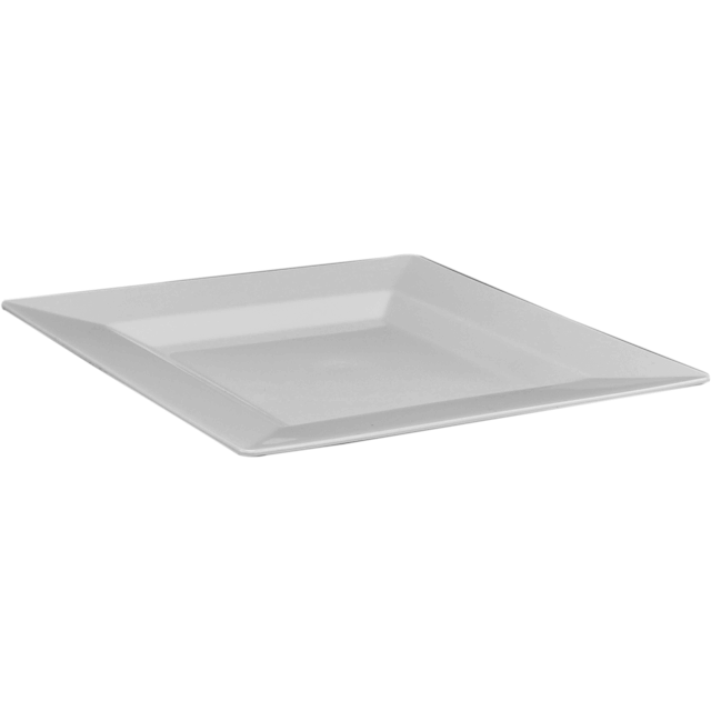 DEPA® Bord, reusable, vierkant, pS, 165x165mm, wit