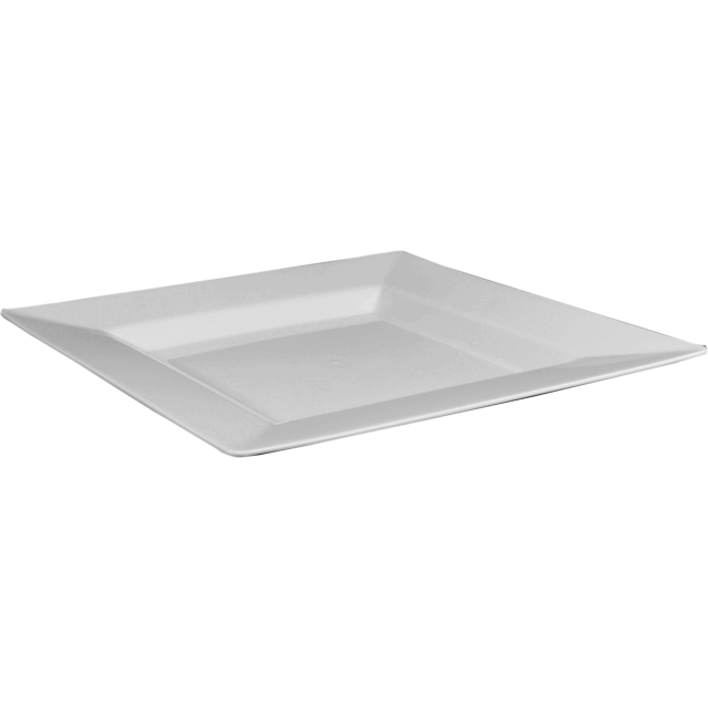 DEPA® Bord, reusable, vierkant, pS, 240x240mm, wit