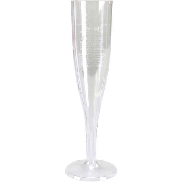 Glas, champagneglas, dispenserdoos, pS, 100ml, 200mm, glashelder