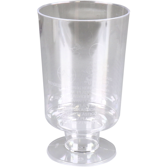 Glas, wijnglas, op voet, pS, 150ml, glashelder