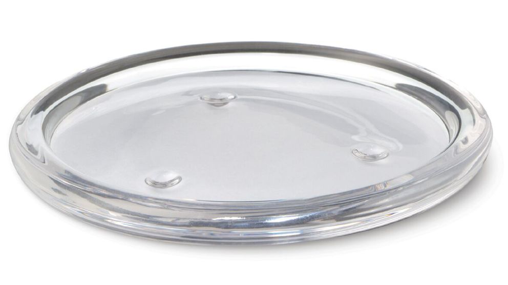 Round Glass Candle Plate 110mm