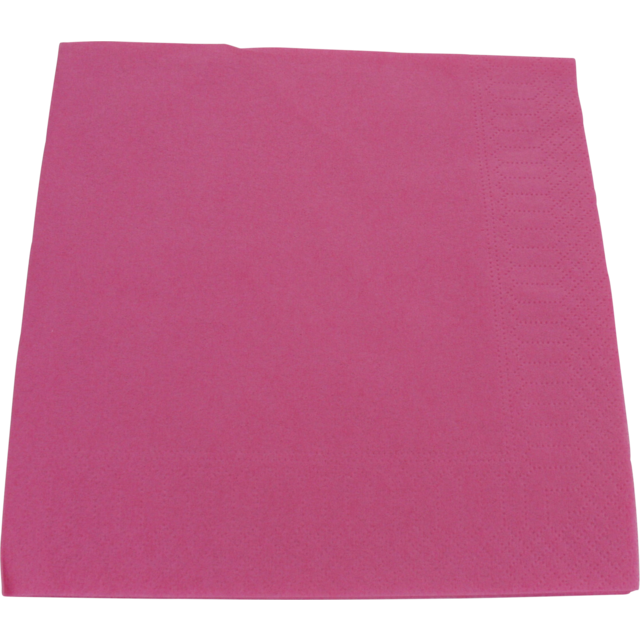 Servet, papier, 2-laags, 33x33cm, fuchsia, 20 x 100 stuks