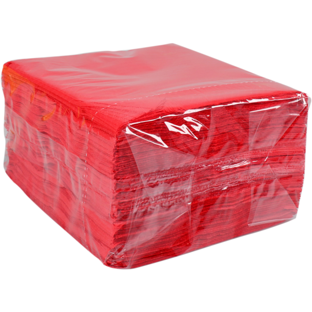 Servet, papier, 2-laags, 33x33cm, rood, 20 x 100 stuks