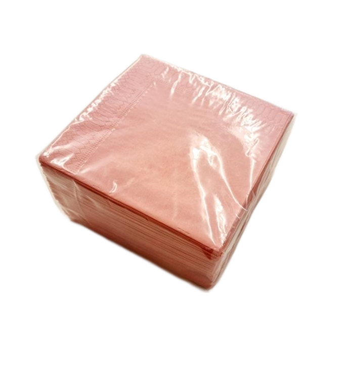 Servet, papier, 2-laags, 33x33cm, roze, 20 x 100 stuks